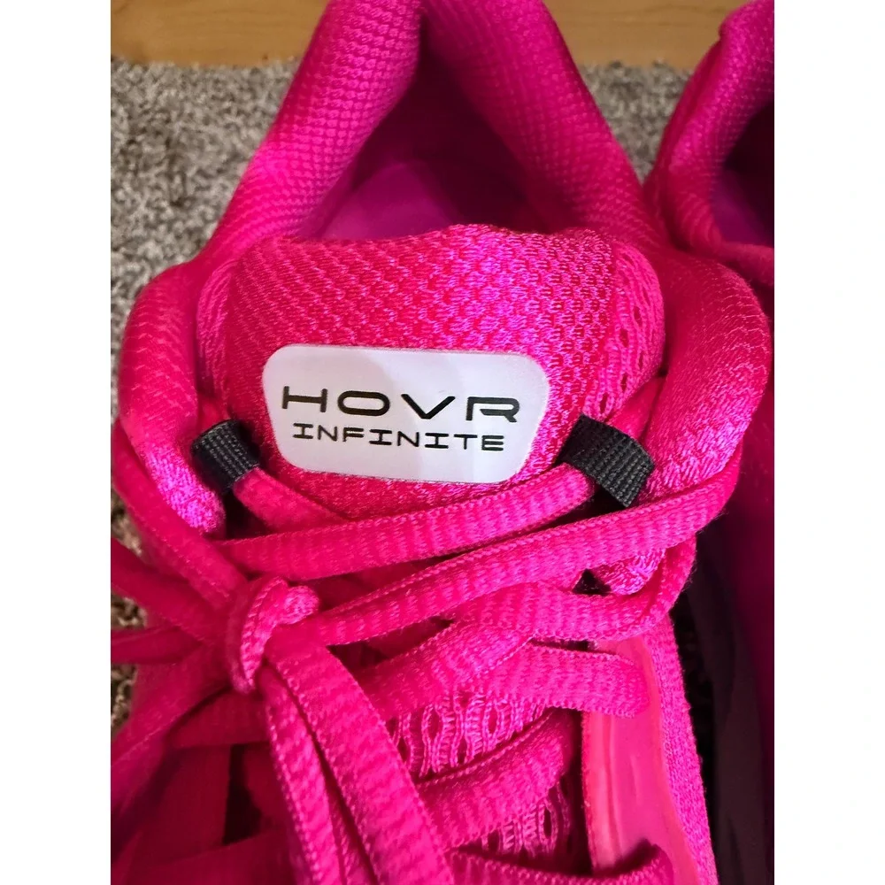Under Armour HOVR Infinite 3 Womens Running Shoes Pink Bluetooth 3024417-600 12